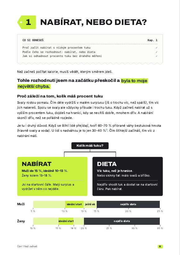 Kapitola 1: Nabírat, nebo dieta?